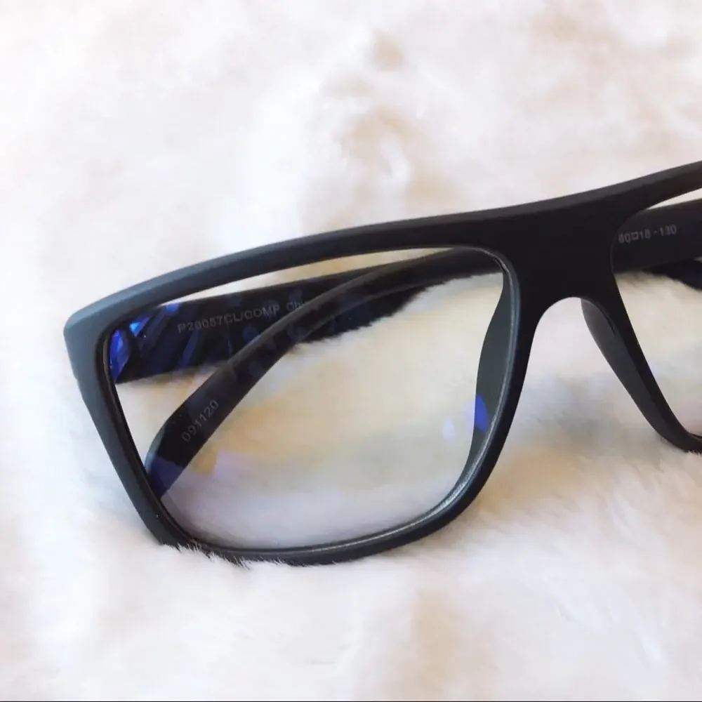 Anna Matte Gray Computer Blue Light Glasses